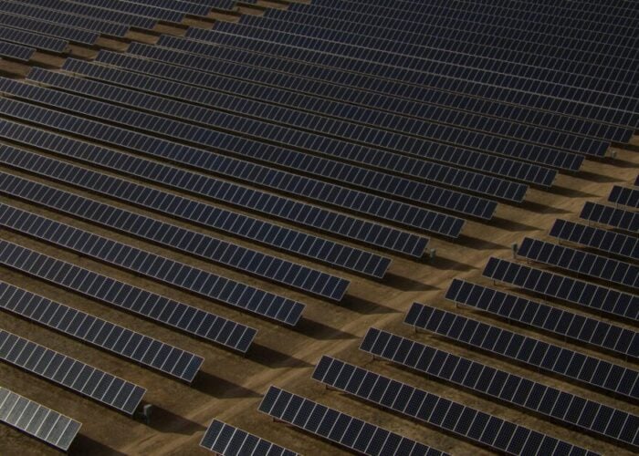 A solar project in the US.